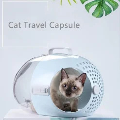 Decor Haustierzubehör-Reisekapsel für Haustiere – atmungsaktive, tragbare Transportbox für Katzen und Hunde