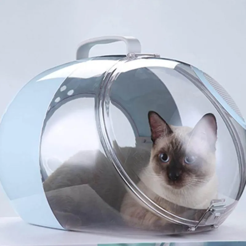 Decor Haustierzubehör-Reisekapsel für Haustiere – atmungsaktive, tragbare Transportbox für Katzen und Hunde