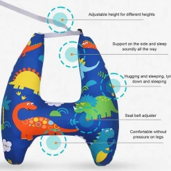Wild u0026 Free Gear Autozubehör|Automobilindustrie-Reisekissen für Kinder – Cartoon-Design für Reisekomfort