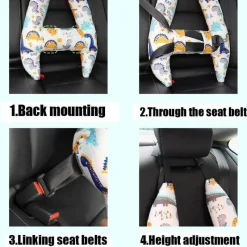 Wild u0026 Free Gear Autozubehör|Automobilindustrie-Reisekissen für Kinder – Cartoon-Design für Reisekomfort