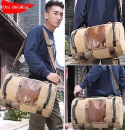 Decor Taschen & Geldbörsen-Reiserucksack aus Segeltuch für Herren – multifunktionale Outdoor-Abenteuertasche