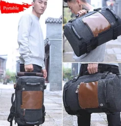 Decor Taschen & Geldbörsen-Reiserucksack aus Segeltuch für Herren – multifunktionale Outdoor-Abenteuertasche