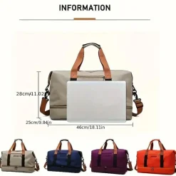 BagAura Taschen & Geldbörsen-Reisetasche mit großem Fassungsvermögen – Leichtgewichtig & mit mehreren Fächern