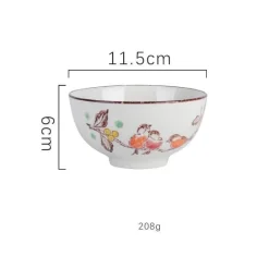 Elegance at the Table Küche & Esszimmer-Reisschüssel aus Keramik – kleine Nudelsuppenschüssel für die Küche