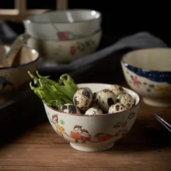 Elegance at the Table Küche & Esszimmer-Reisschüssel aus Keramik – kleine Nudelsuppenschüssel für die Küche