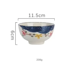 Elegance at the Table Küche & Esszimmer-Reisschüssel aus Keramik – kleine Nudelsuppenschüssel für die Küche