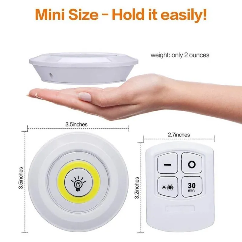 Comfort u0026 Style Beleuchtung-Remote Control Mini Cabinet Dimmable Night Light