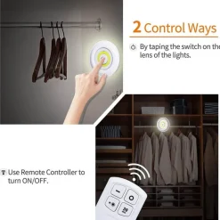 Comfort u0026 Style Beleuchtung-Remote Control Mini Cabinet Dimmable Night Light