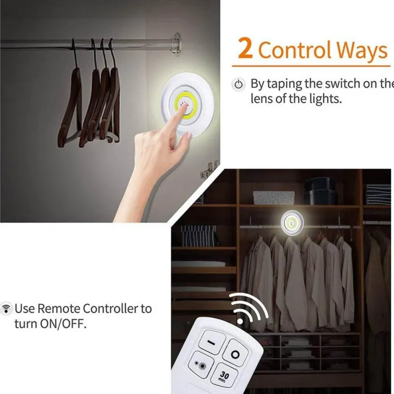 Comfort u0026 Style Beleuchtung-Remote Control Mini Cabinet Dimmable Night Light