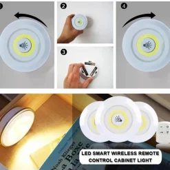 Comfort u0026 Style Beleuchtung-Remote Control Mini Cabinet Dimmable Night Light