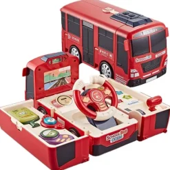 The Decor Haven Babyspielzeug-Rennauto-Abenteuerspielzeug – Verwandelbares Spielset für Kinder