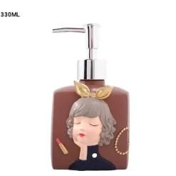 The Bath Nook Badezimmer-Resin Soap Dispenser - Stylish Bathroom Accessory for Girls