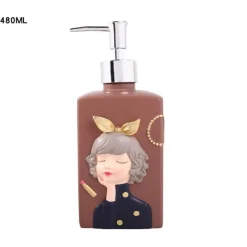 The Bath Nook Badezimmer-Resin Soap Dispenser - Stylish Bathroom Accessory for Girls