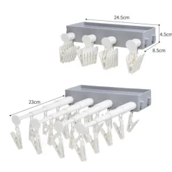 Aqua Essence Badezimmer-Retractable Wall-Mounted Drying Rack - Space-Saving Clothes Dryer