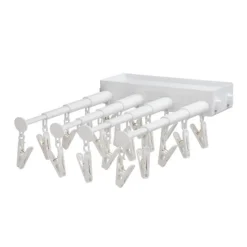 Aqua Essence Badezimmer-Retractable Wall-Mounted Drying Rack - Space-Saving Clothes Dryer