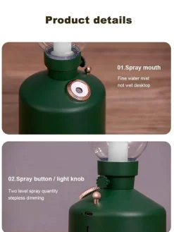 Comfort u0026 Style Beleuchtung-Retro Air Humidifier Wireless Aroma Diffuser Lamp