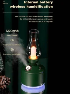 Comfort u0026 Style Beleuchtung-Retro Air Humidifier Wireless Aroma Diffuser Lamp