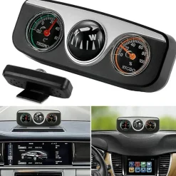 Wild u0026 Free Gear Autozubehör|Automobilindustrie-Retro Auto Thermometer Kompass - Stilvolles Autozubehör