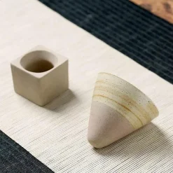 Plates u0026 More Küche & Esszimmer-Retro Blumen Kaffeetasse - Grobe Keramik Teetasse