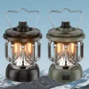 The Outdoor Vault Camping-Werkzeuge|Outdoor-Artikel-Retro Campinglampe - Tragbare LED-Powerbank