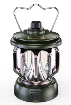 The Outdoor Vault Camping-Werkzeuge|Outdoor-Artikel-Retro Campinglampe - Tragbare LED-Powerbank