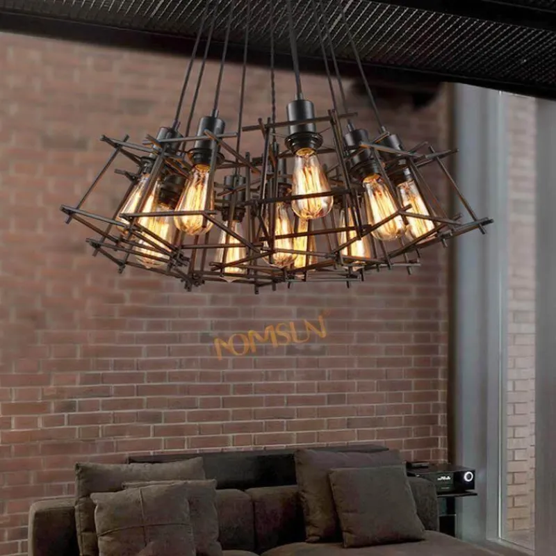 Comfort u0026 Style Beleuchtung-Retro Chandelier Lamp - Modern Iron Light Fixture