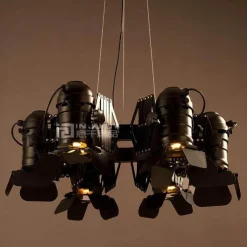 Comfort u0026 Style Beleuchtung-Retro Deckenstrahler Kronleuchter Lampe - Vintage Einziehbare Beleuchtung