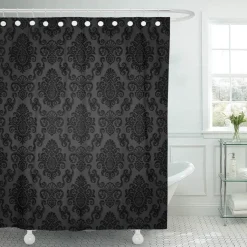 Aqua Essence Badezimmer-Retro Duschvorhang - Vintage Badezimmer Dekor