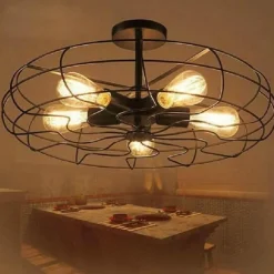 Comfort u0026 Style Beleuchtung-Retro Industrial Ceiling Light - 5-Light Vintage Pendant Fixture