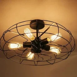 Comfort u0026 Style Beleuchtung-Retro Industrial Ceiling Light - 5-Light Vintage Pendant Fixture