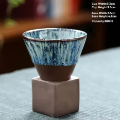 Plates u0026 More Küche & Esszimmer-Retro Japanische Keramik-Kaffeetasse - Handgefertigte Teetasse aus Porzellan