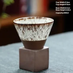 Plates u0026 More Küche & Esszimmer-Retro Japanische Keramik-Kaffeetasse - Handgefertigte Teetasse aus Porzellan