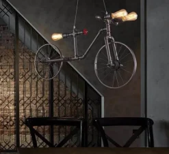 Comfort u0026 Style Beleuchtung-Retro Loft Bicycle Metal Lamp - Vintage Industrial Light Fixture