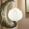 Comfort u0026 Style Beleuchtung-Retro Lotus Flower Wall Lamp - Vintage Home Decor Lighting