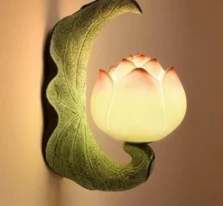 Comfort u0026 Style Beleuchtung-Retro Lotus Flower Wall Lamp - Vintage Home Decor Lighting