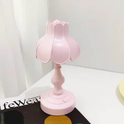 The Gilded Nest Beleuchtung-Retro Lotuslampe - Vintage Schreibtischbeleuchtung Dekor