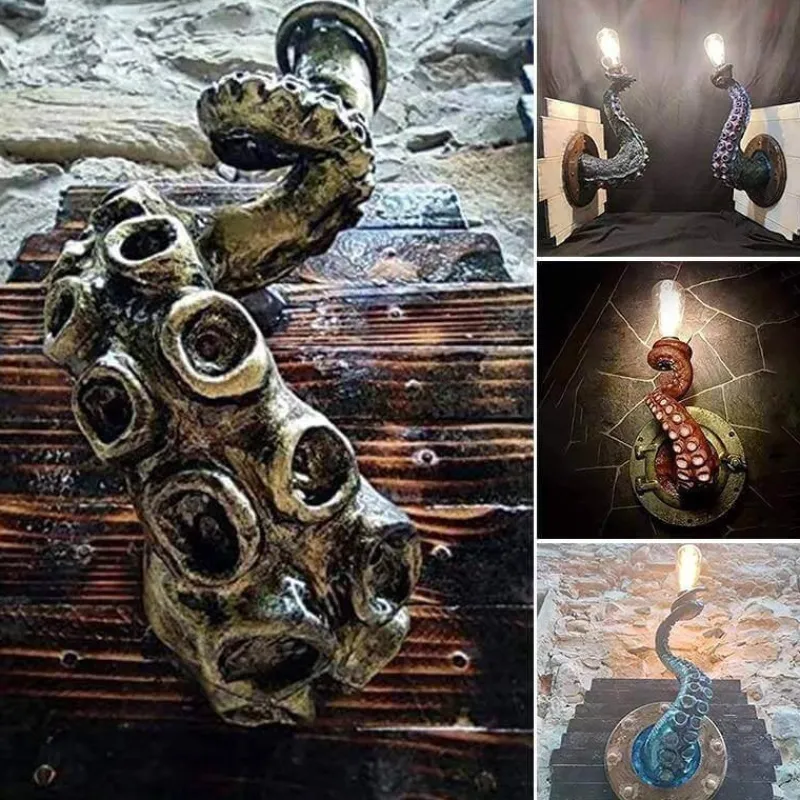 Comfort u0026 Style Beleuchtung-Retro Octopus Wall Lamp - Tentacle Light Decor