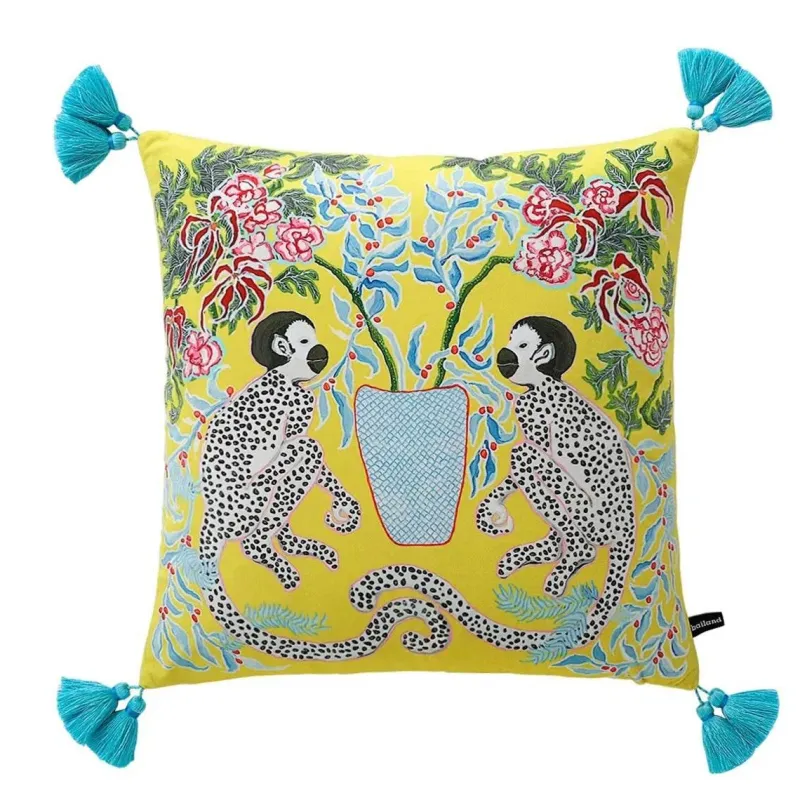 Pillow Haven Bettzeug-Retro Pferde Kissenbezug - Vintage Sofa Bett Dekor