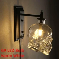 Comfort u0026 Style Beleuchtung-Retro Totenkopf Pendelleuchte - Vintage Glasleuchte