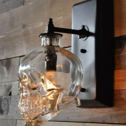 Comfort u0026 Style Beleuchtung-Retro Totenkopf Pendelleuchte - Vintage Glasleuchte
