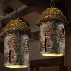 Comfort u0026 Style Beleuchtung-Retro Tree House Lamp - Vintage Hanging Light Fixture