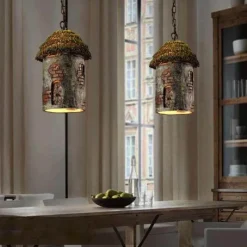 Comfort u0026 Style Beleuchtung-Retro Tree House Lamp - Vintage Hanging Light Fixture