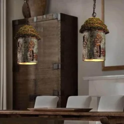 Comfort u0026 Style Beleuchtung-Retro Tree House Lamp - Vintage Hanging Light Fixture