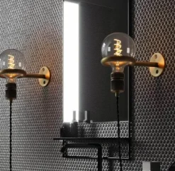 Comfort u0026 Style Beleuchtung-Retro Wall Lamp - Nordic Ring Mirror Sconce Light