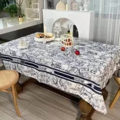 Feast u0026 Flair Küche & Esszimmer-Retro wasserdichte Leinentischdecke - Pastorale Essdecke