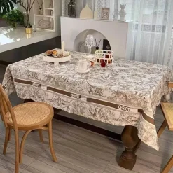 Feast u0026 Flair Küche & Esszimmer-Retro wasserdichte Leinentischdecke - Pastorale Essdecke