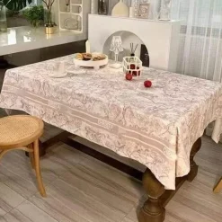 Feast u0026 Flair Küche & Esszimmer-Retro wasserdichte Leinentischdecke - Pastorale Essdecke