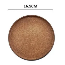 Elegance at the Table Küche & Esszimmer-Retro-Essteller - 4er-Set dunkelgelbe Keramikteller