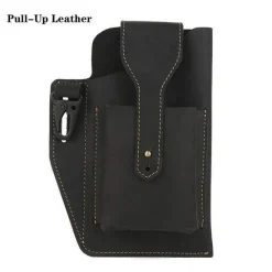 Herren Heritage Threads Taschen & Geldbörsen|Herrenbekleidung-Retro-Gürteltasche aus Leder – Multifunktionaler Telefonhalter