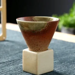 Plates u0026 More Küche & Esszimmer-Retro-Kaffeetasse aus Keramik – Latte-Tasse aus japanischem Porzellan